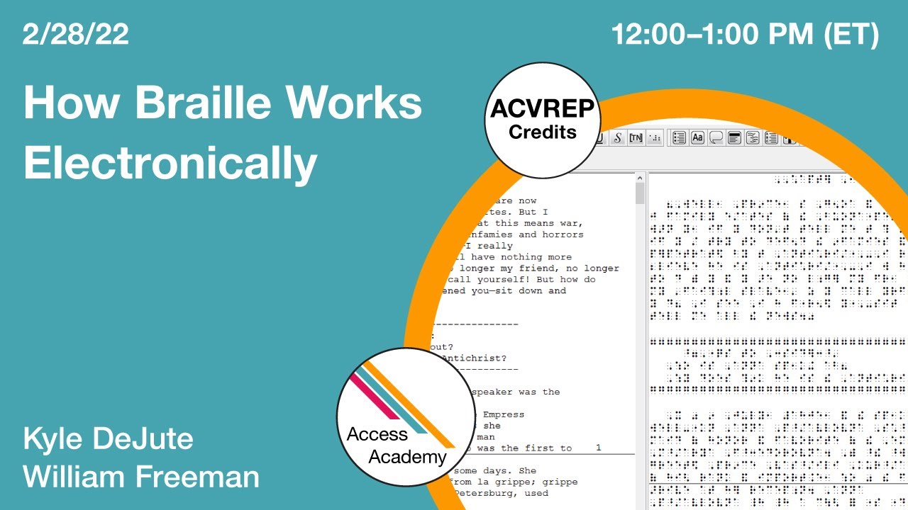 How Braille Works Electronically YouTube