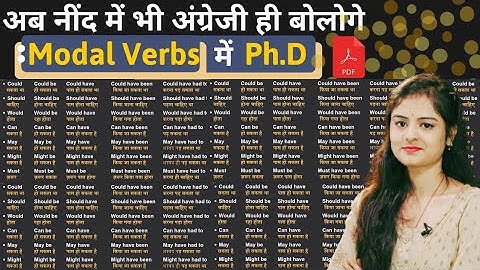 Learn All Modal Auxiliary Verb | modal verbs in english | Modal Verbs