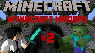 Minecraft WynnCraft (MMORPG) Let's Play: Episode 2 - Enzan's Quest and Training