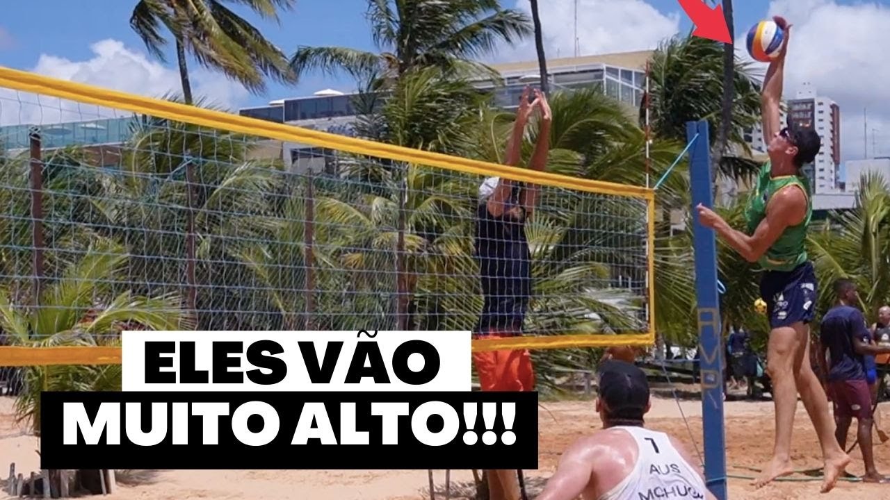 Eles vão muito alto! Resenha com time Australia. volei voleidepraia 