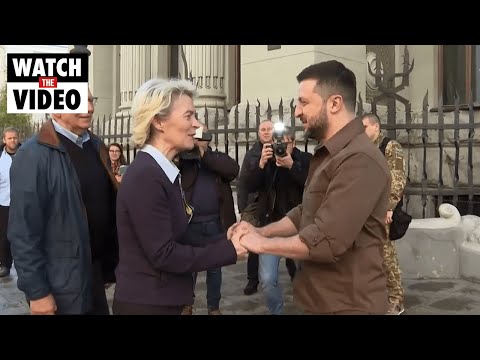 EU President meets Volodymyr Zelensky in Kyiv