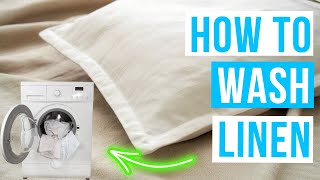 How to WASH LINEN the best way!