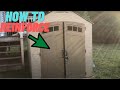 How To Reinforce A Plastic Shed (7x7 Resin Shed) #shed #DIY #storage