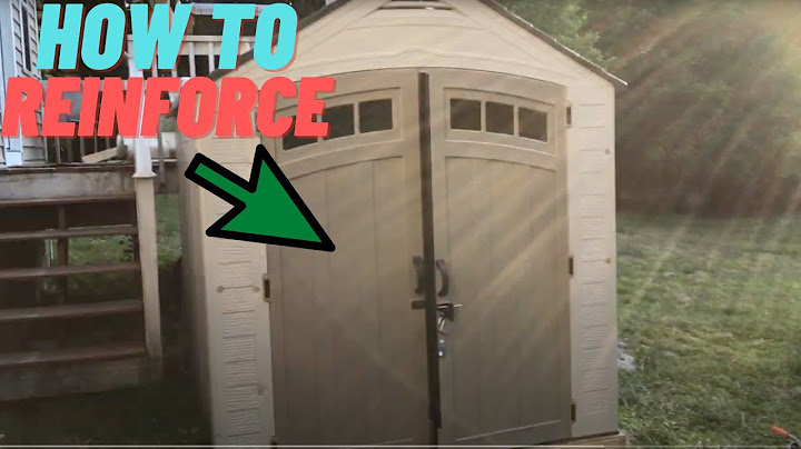 How To Reinforce A Plastic Shed (7x7 Resin Shed) #shed #DIY #storage