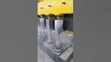 CNC baluster profiling machine for marble granite block process accommodation rail Railing post