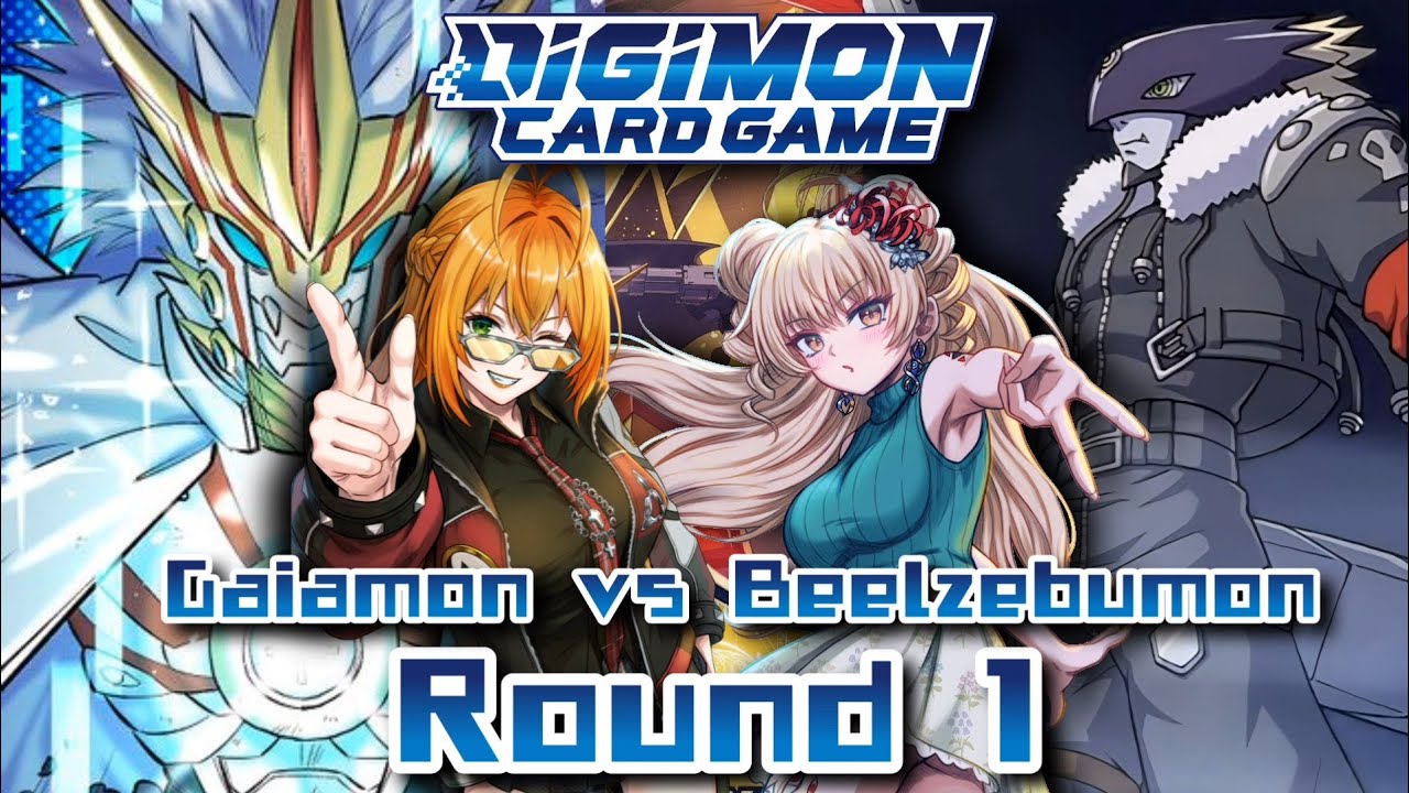 AJ (App God) vs Meg (Trash Devil) - Round 1 | Digimon Card Game