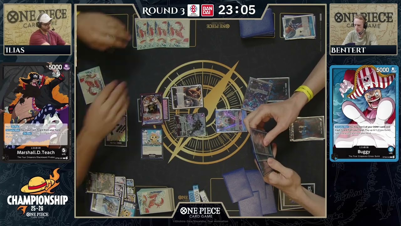 One Piece TCG | 2025 Paris Finals | Ilias (Teach) vs Bentert (Buggy) | R3