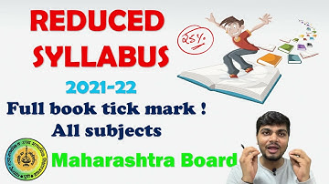 25% Reduced Syllabus For class 9th-12th Maharashtra Board (2021-22)