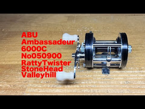 ABU Ambassadeur 6000C RattyTwister StoneHead Valleyhill - YouTube