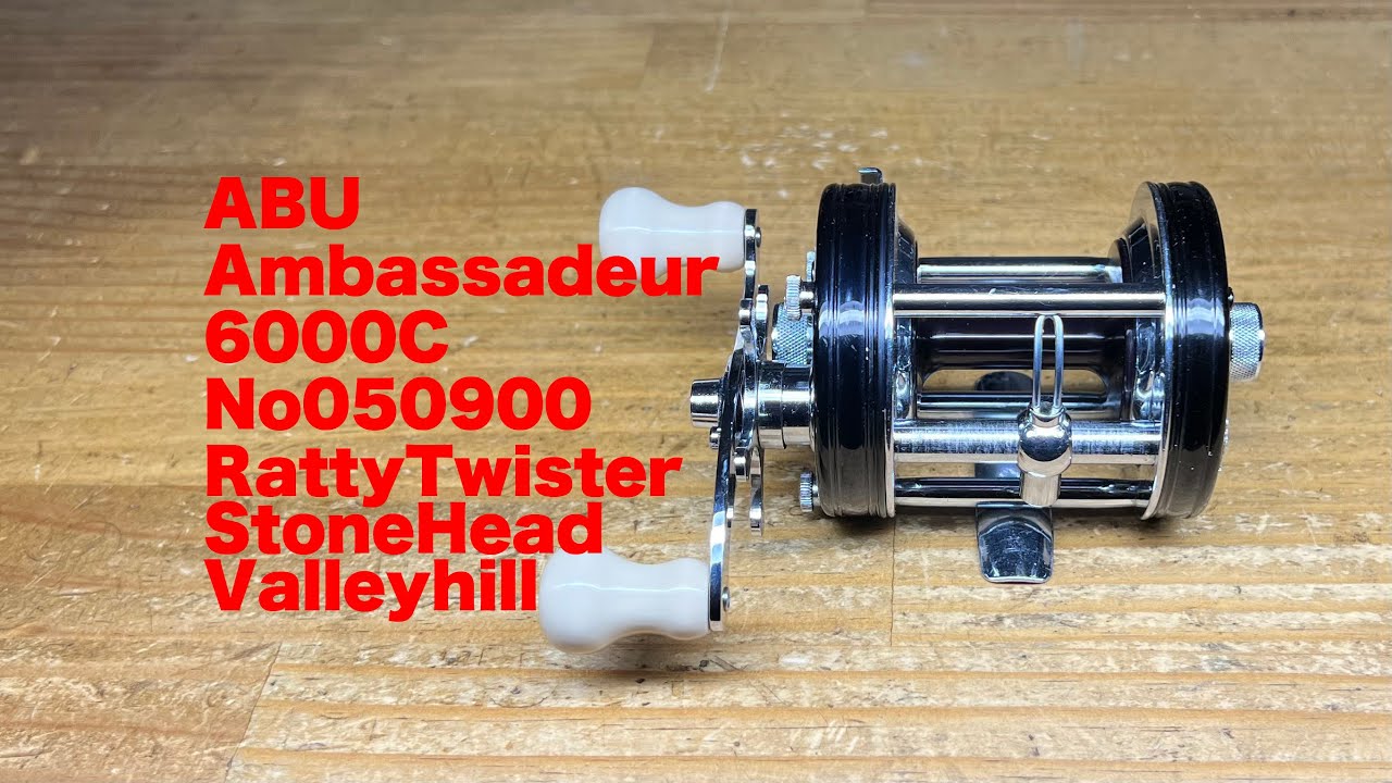 ABU Ambassadeur 6000C RattyTwister StoneHead Valleyhill - YouTube