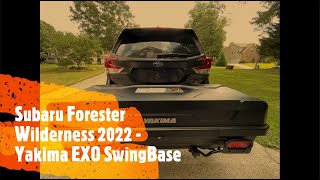 Subaru Forester Wilderness 2022  Yakima EXO SwingBase