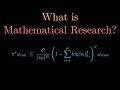 Have all math problems been solved? What is mathematical research?