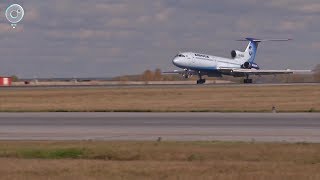 Легендарный реактивный лайнер Ту-154 прибыл на вечную стоянку в Новосибирск
