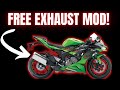 How To: Free Exhaust MOD For Kawasaki ZX6R! Sounds INSANE!