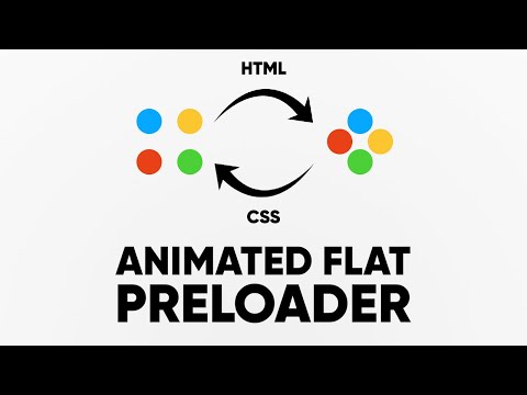 Animated Flat Preloader using HTML / CSS