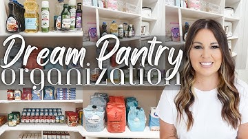 NEW HOME DREAM PANTRY ORGANIZATION | 2023 PANTRY ORGANIZE WITH ME | NEW HOUSE PANTRY ORGANIZATION