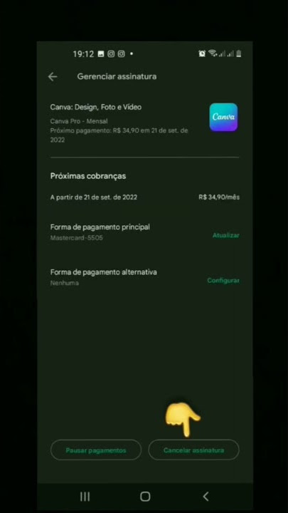 cancelar assinatura canvas pro. - Comunidade Google Play