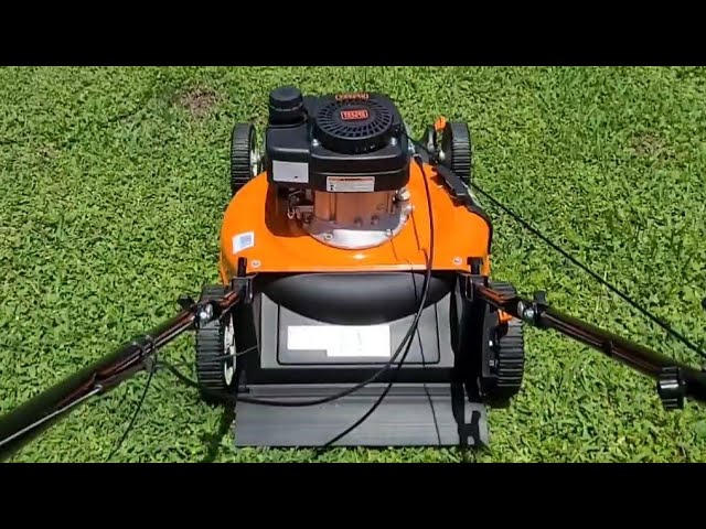 Black+decker 21-Inch 3-in-1 GAS Powered Push Lawn Mower with 140cc OHV Engine Black and Orange