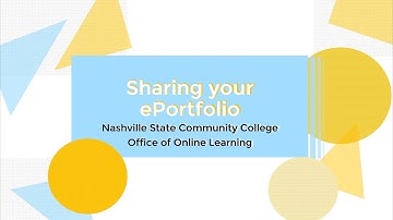 Sharing in ePortfolio