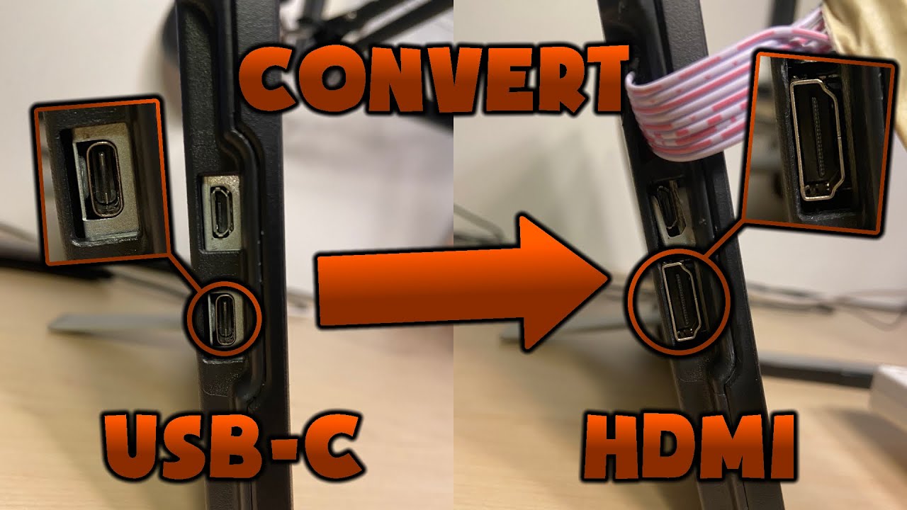 DIY] How to Convert a USB-C Portable Monitor to Have an HDMI Input
