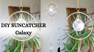 Galaxy suncatcher DIY tutorial celestial light catcher - Galaxy