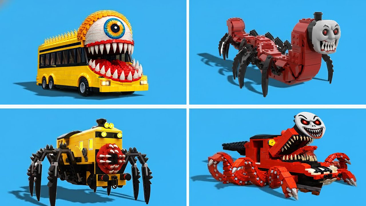 I Built  EVOLUTION OF BUS EATER SCP 2086  vs CHOO CHOO CHARLES vs THOMAS.EXE | Cursed LEGO