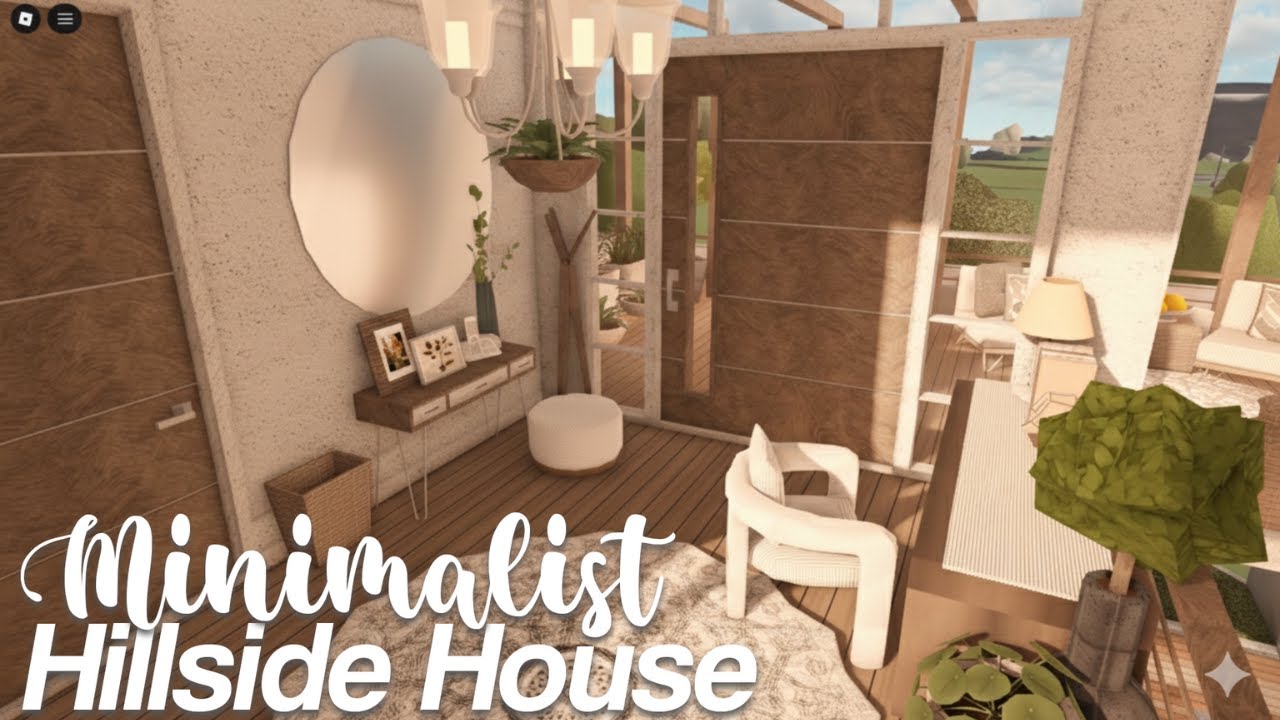 Minimalist Aesthetic Hillside House Bloxburg Interior Build Part 6 minimalist-aesthetic-hillside-house-bloxburg-interior-build-part-6