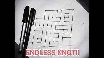 How to draw ENDLESS KNOT.real time  scared geometry drawing trick.#art #easydrawing#jahidsancestry