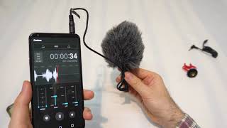 boya by-mm1 external microphone (smartphone wind test, propeller)