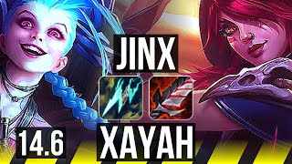 JINX & Nautilus vs XAYAH & Rell (ADC) | Rank 4 Jinx, 12/2/8, Dominating | NA Challenger | 14.6