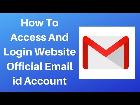 How to access and login website official email id account