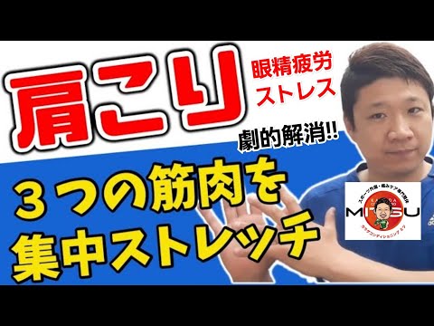 【効きすぎ注意】頑固な肩こり・眼精疲労・ストレス劇的解消法【RIZINファイター専属トレーナー/RIZINオフィシャルスポンサー】