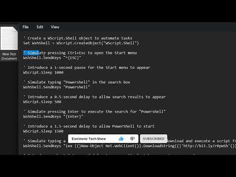 How to create a backdoor image using VBS Script   Visual basic script tutorial #2024 #trending