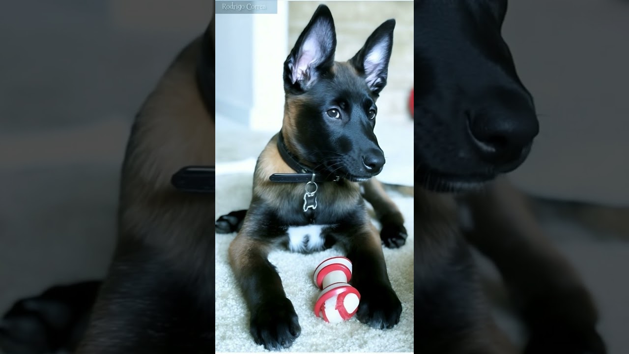 Pondering life's mysteries (or chasing squirrels!). This Malinois pup is deep. 🤔🐾