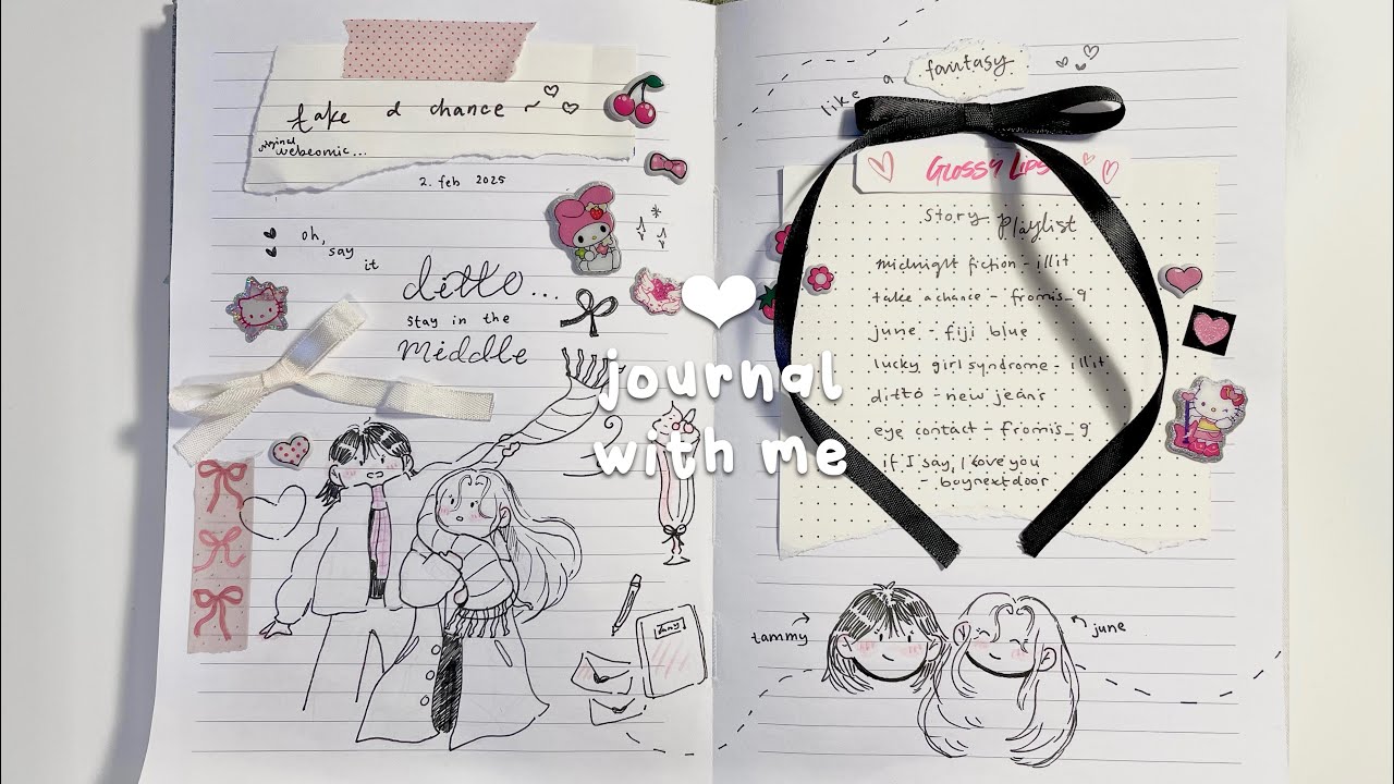 🤍𝜗𝜚₊˚ cozy art journal with me 𝜗𝜚₊˚🤍