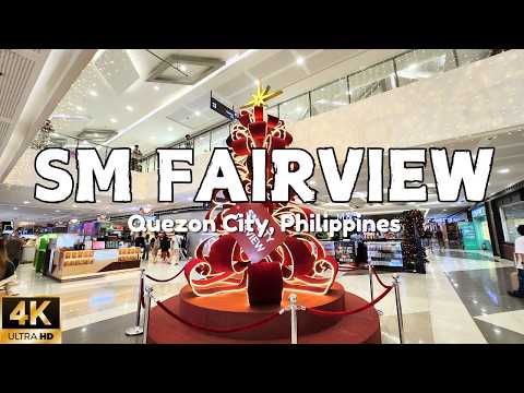 [4K] SM City Fairview Transforms for Christmas! 🎅✨ | Ber Months in the Philippines