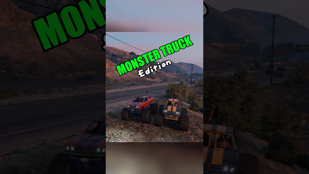 Climbing Mt. Chiliad in Different Cars (Monster Truck Edition)
