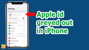 How to fix if Apple ID is greyed out in iPhone | Why is my Apple ID greyed out