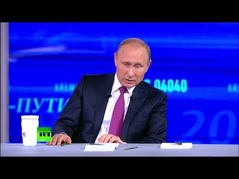 Путин ответил на блиц-опрос в завершении прямой линии