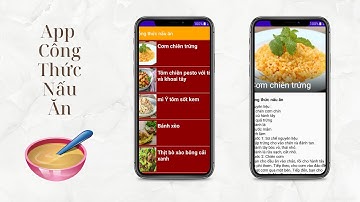 App công thức nấu ăn - android - Json server