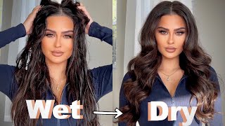 Easy Everyday Wet To Dry Hair Tutorial l Christen Dominique
