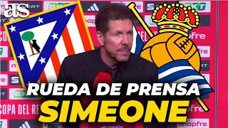 SIMEONE'S PRESS CONFERENCE ahead of ATLÉTICO DE MADRID vs REAL SOCIEDAD
