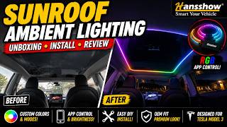 Tesla Model 3 RGB Sunroof Lighting | Install & Review