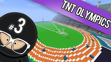 Minecraft TNT Olympics - Part 3 (400m Hurdles & Balance Beam)