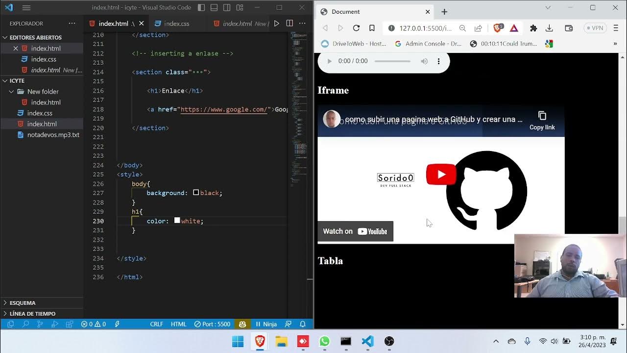 Cómo vincular CSS a HTML para dar estilo a tu página web - YouTube
