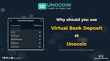 Deposit INR using @Unocoin