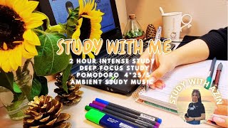 2HR Intense Study DeepFocus Pomodoro 25/5ㅣAmbient Study Music to ConcentrateㅣIncrease Productivity by Study with Azin 92 views 4 weeks ago 2 hours