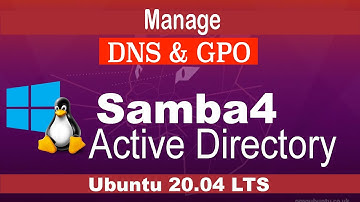 Manage Samba4 AD Domain Controller DNS and Group Policy from Windows