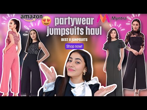 Partywear jumpsuit every girl should try | best amazon & Myntra finds | Vanya singh #jumpsuit #haul