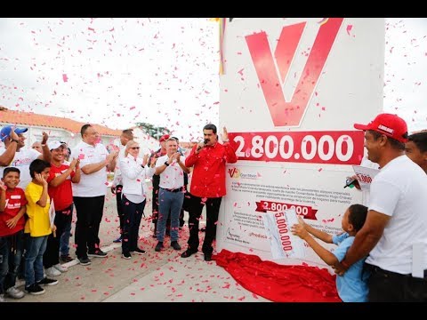 Presidente Nicolás Maduro en miércoles de Vivienda, llegan a 2.800.000 construidas